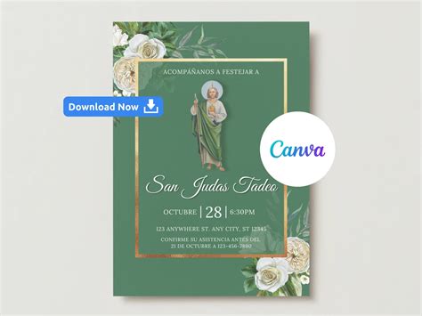 San Judas Invitation Template