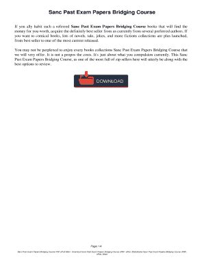 sanc previous exam papers Reader