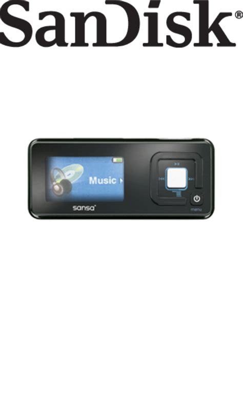 sandisk sansa c240 user guide PDF