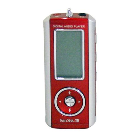 sandisk sdmx1 1gb mp3 players owners manual PDF