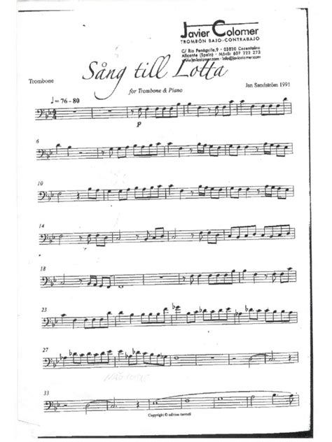 sang till lotta trombone and piano Ebook Reader