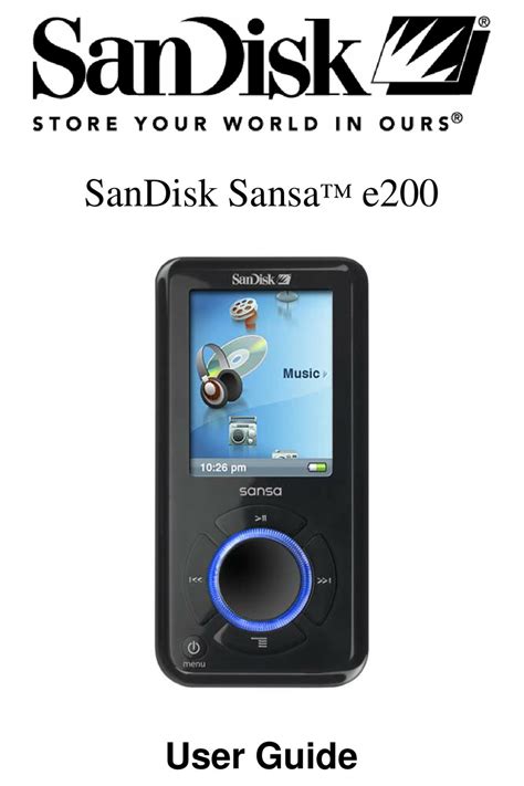 sansa e200 mp3 player manual Kindle Editon