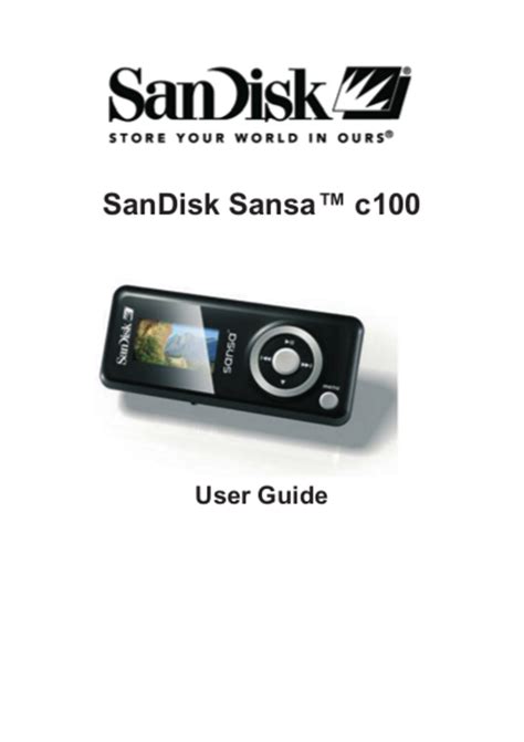 sansa usb user guide Kindle Editon