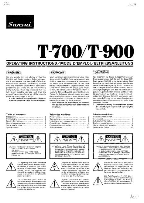 sansui a 700 user guide PDF