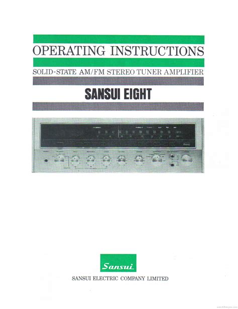 sansui service user guide Doc