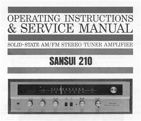 sansui sv2102 service manual Reader