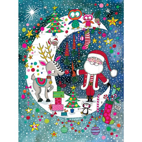 santa and moon advent calendar with PDF