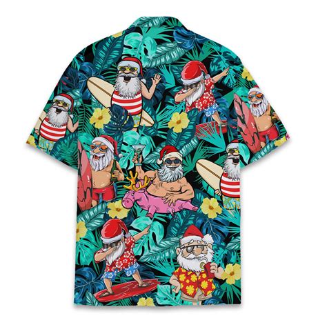 santa in hawaiian shirt