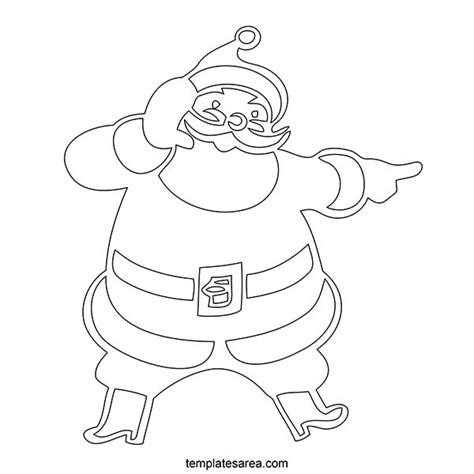 Santa Outlines Printable