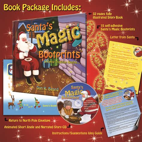 santas magic bootprints family activity package Kindle Editon