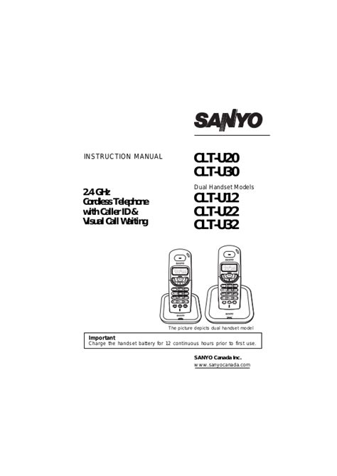 sanyo clt d6623 telephones owners manual Epub