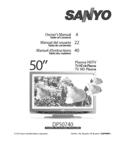 sanyo dp50740 service manual Kindle Editon