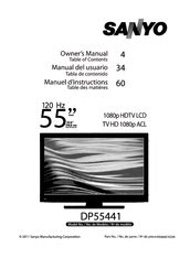 sanyo dp55441 user manual Reader