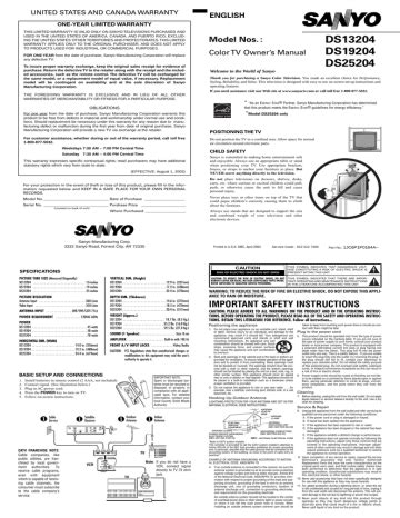 sanyo ds25204 user guide Doc