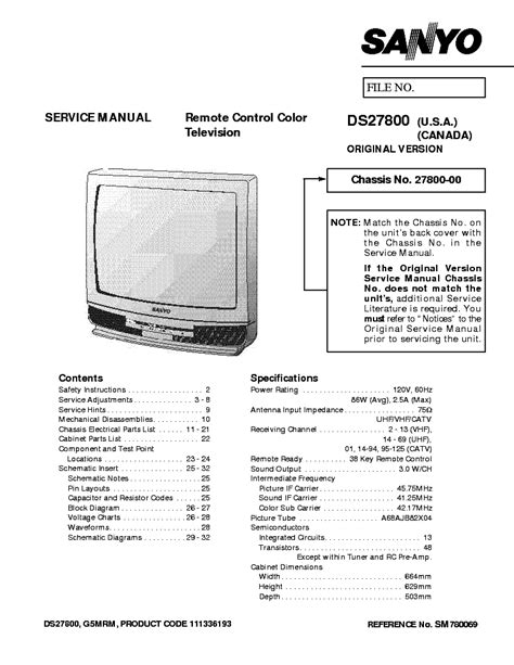 sanyo ds27800 manual PDF