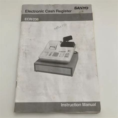 sanyo ecr 505 instruction manual cash register Doc