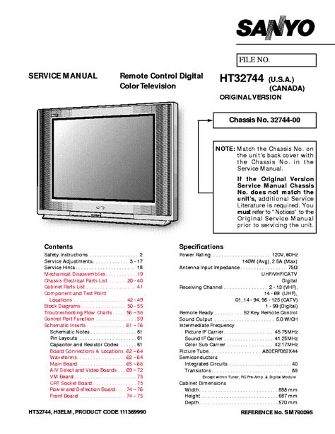 sanyo ht32744 tvs owners manual Kindle Editon