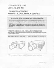 sanyo lns s01 owners manual Doc