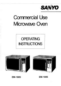 sanyo microwave manual ems3553s Doc