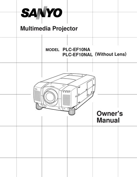 sanyo plc ef10nal projectors owners manual Kindle Editon