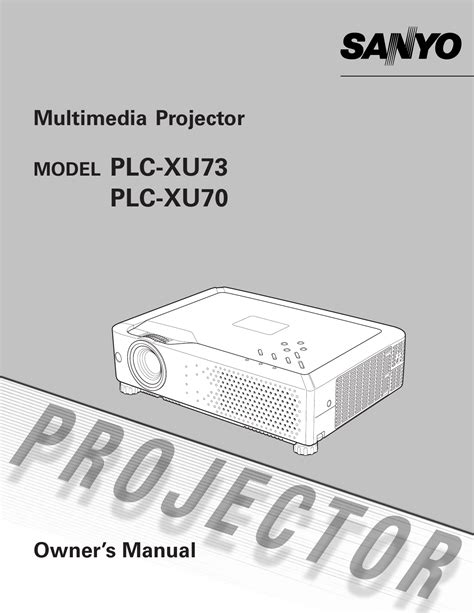 sanyo plc su70 xu70 xu73 user guide PDF