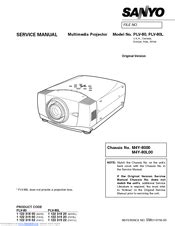 sanyo plv 75l projectors owners manual PDF