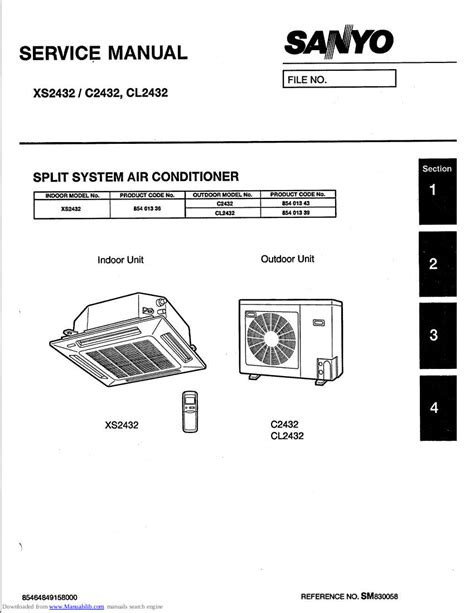 sanyo service manual air conditioner Reader