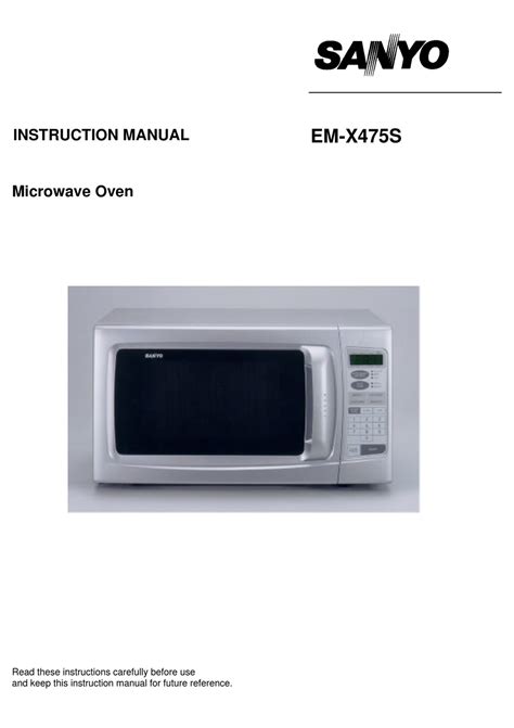 sanyo syo2036 microwaves owners manual Epub