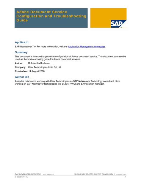 sap adobe document services configuration guide Reader