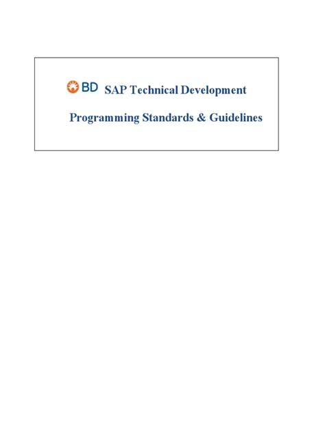 sap development and programming standards guide Kindle Editon