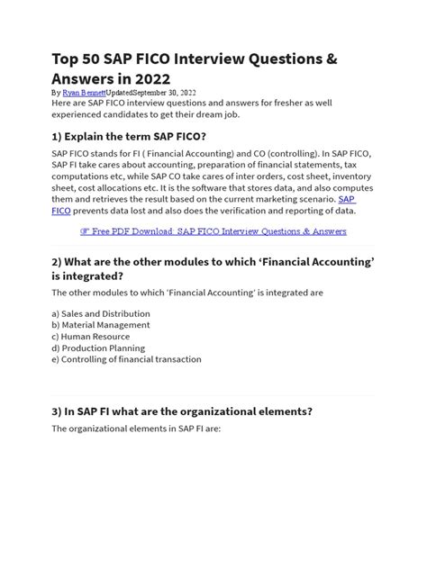 sap end user interview questions pdf Epub