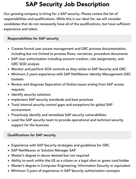 sap security jobs