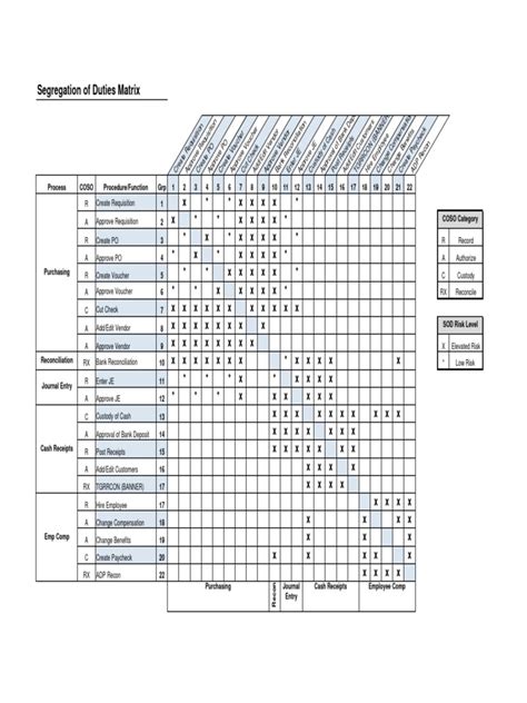 sap segregation of duties matrix Ebook Epub