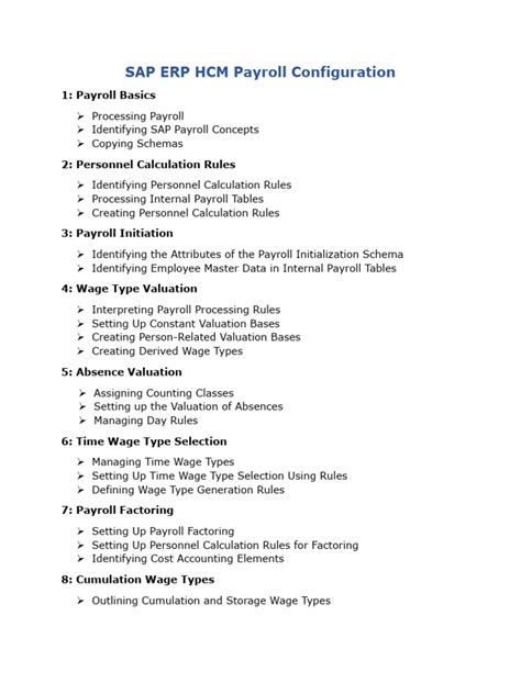 sap us payroll configuration document Reader