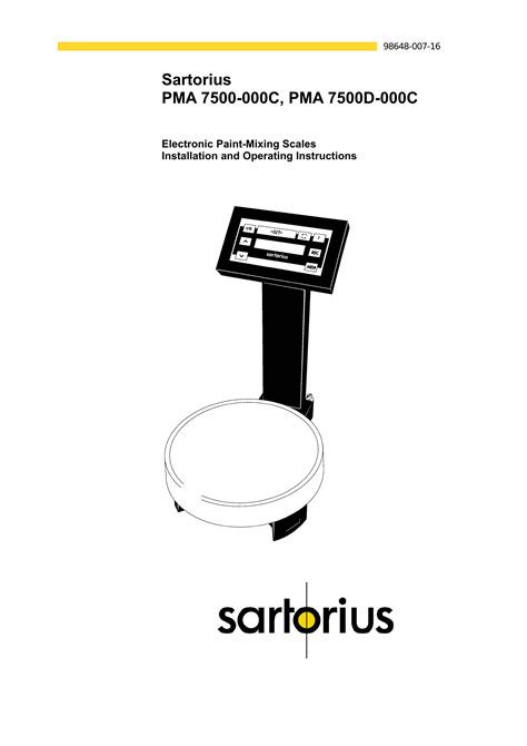 sartorius pma 7500 service manual pdf Epub