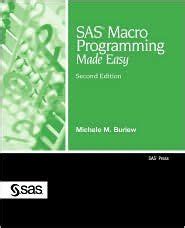 sas macro programming made easy second edition PDF
