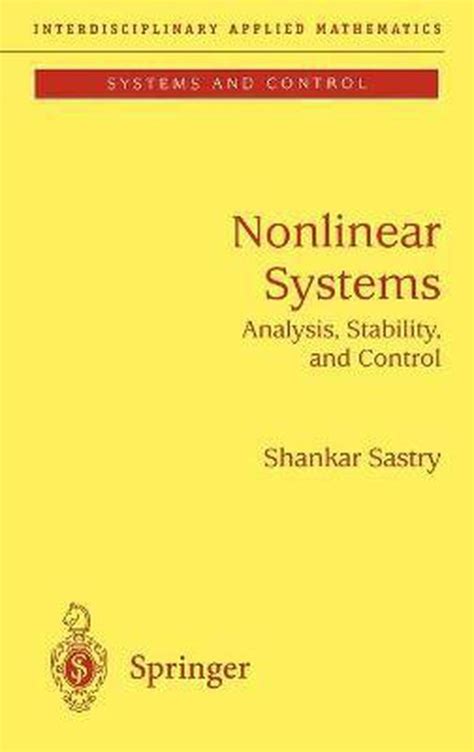 sastry nonlinear systems Kindle Editon