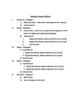 sat essay outline example Reader