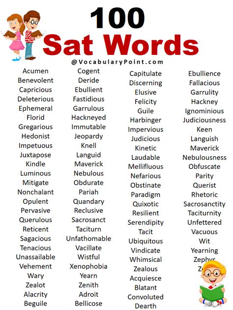 sat essay vocabulary words Reader