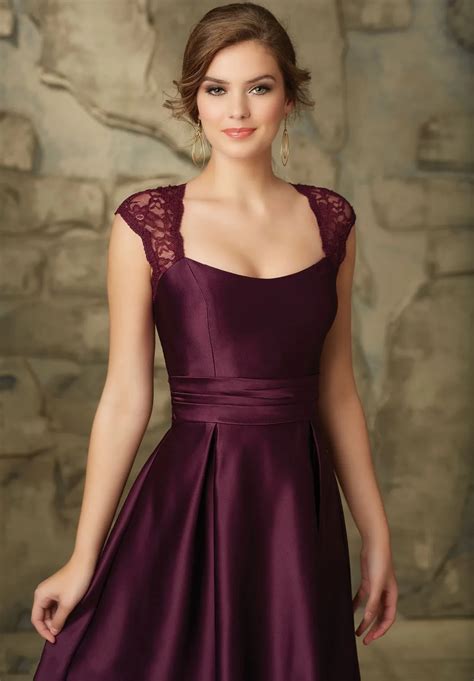 satin and lace dress