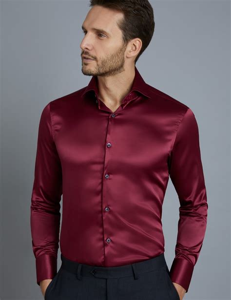 satin shirt mens