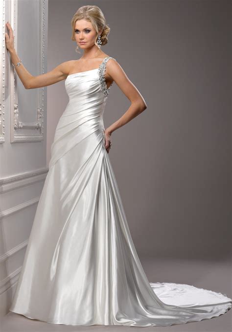 satin wedding dresses