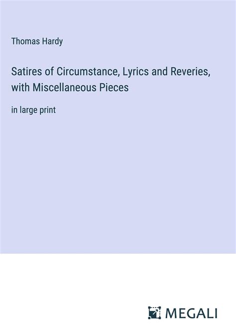 satires circumstance lyrics reveries miscellaneous Epub