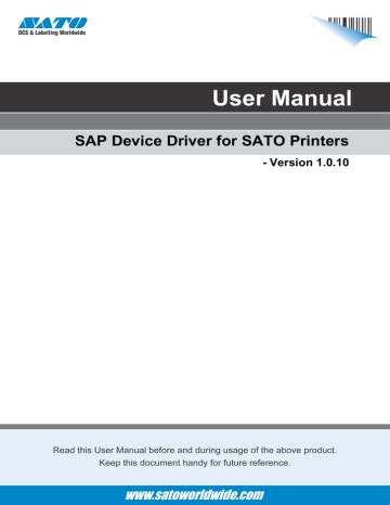 sato m84pro2 printers owners manual Doc