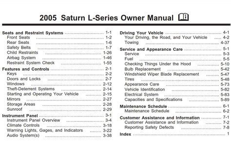 saturn l200 maintenance schedule Reader