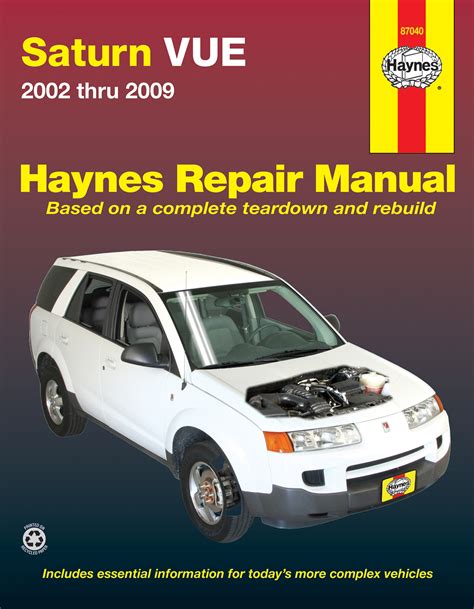 saturn vue 2002 thru 2009 haynes repair manual Kindle Editon