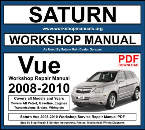 saturn vue workshop manual PDF