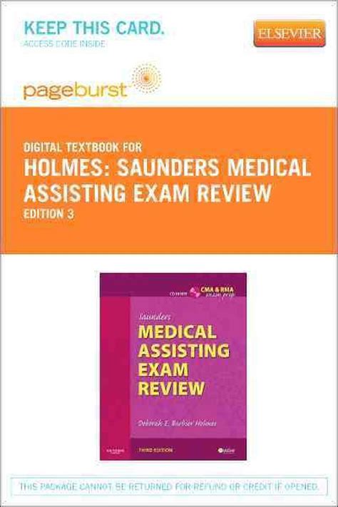 saunders medical assisting exam review 3e Doc