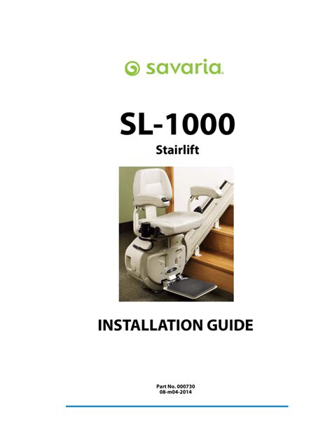 savaria b 07 stair lift installation manual Ebook Doc