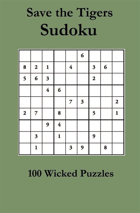 save the tigers sudoku 100 wicked puzzles Kindle Editon